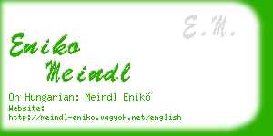 eniko meindl business card
